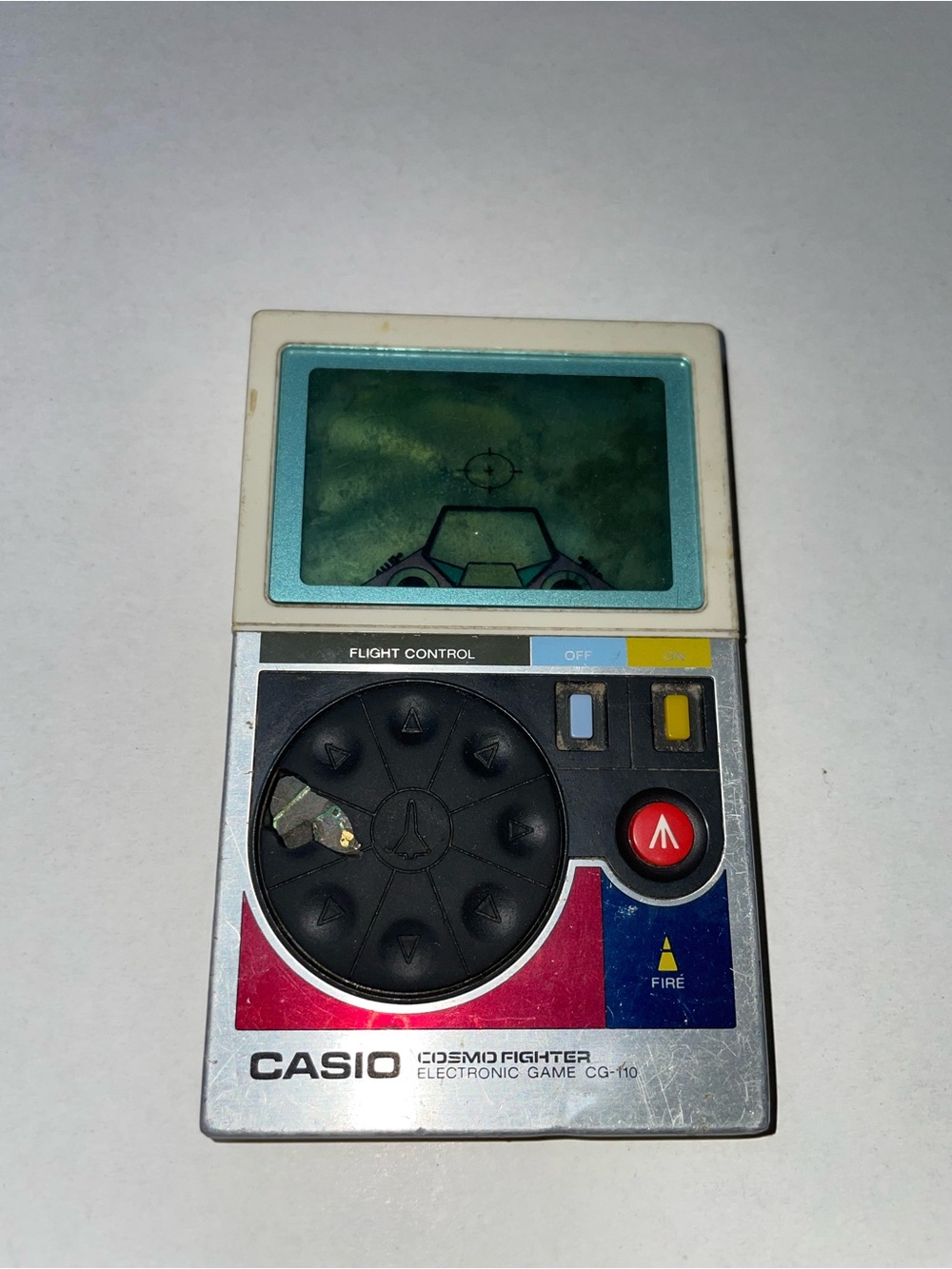 CASIO COSMO FIGHTER CG-110 LCD Electronic Game 1982 Japan For Parts Not Working